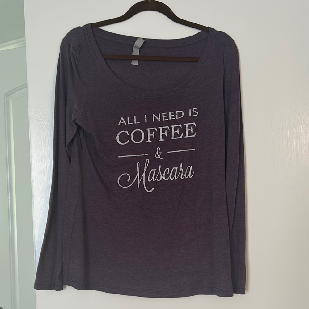 Women's Purple Vintage Graphic Long Sleeve Top